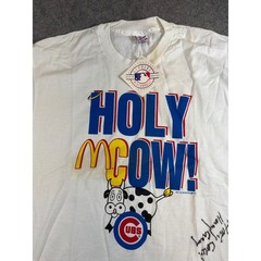 NWT VTG 90s Harry Caray Chicago Cubs Shirt Mens White Mcdonalds McDonald’s XL