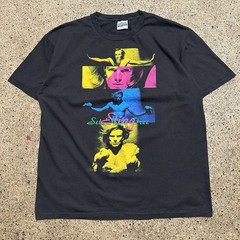 Hanes Sting Double-Sided Graphic Print Short Sleeve Black Tee Size XL