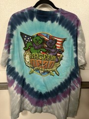 Anvil Grateful Dead New York Bear Double-Sided Blue Tie-Dye Tee L