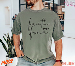 Unisex Faith Over Fear Christian T-Shirt, Men T shirt,Women T shirt Gift