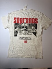 Abercrombie & Fitch The Sopranos Family T Shirt Sunday Dinner Table White SZ M