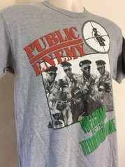 Vtg 1990 Public Enemy Welcome To The Terrordome T-Shirt Gray M/L 90s Hip Hop