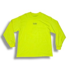 Boyz N The Hood Neon Yellow Long Sleeve Crew Neck T-Shirt Men’s Size XL