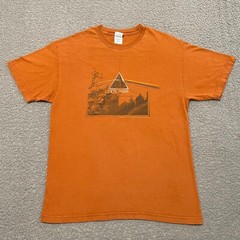 Pink Floyd T Shirt Mens L Orange 1973 Tour Reprint Short Sleeve AAA Alstyle Tee