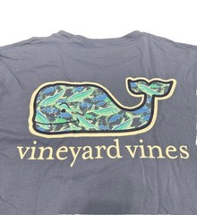 Vineyard Vines Men SS Whale Pocket Crew Tee T-Shirt “SCHOOL OF TUNA WHL FL”