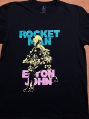 Elton John Rocket Man Shirt Size M Black