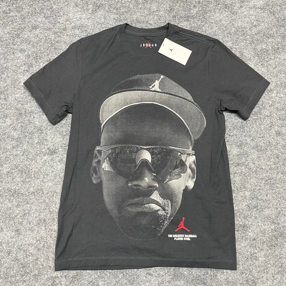 Michael Jordan Shirt Mens Medium Black Graphic The Greatest Baseball Player
