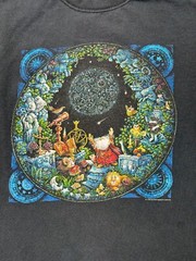 Vintage Bill Bell Shirt Mens Medium Black Anvil Wizard Astronomer Long Sleeve