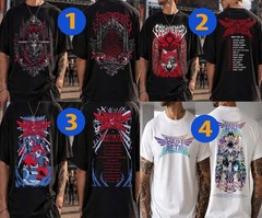 New Babymetal World Tour 2026 UK And EU Merch Bite The Blade Two Sided Reprint