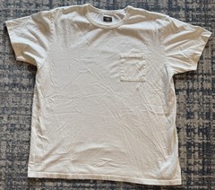 Men’s RRL Ralph Lauren Pocket Tee Size XL White 100% Cotton Made In USA
