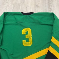 Vintage Bakka Parrotheads Hockey Jersey #3 Men’s Extra Large Green Yellow 90s