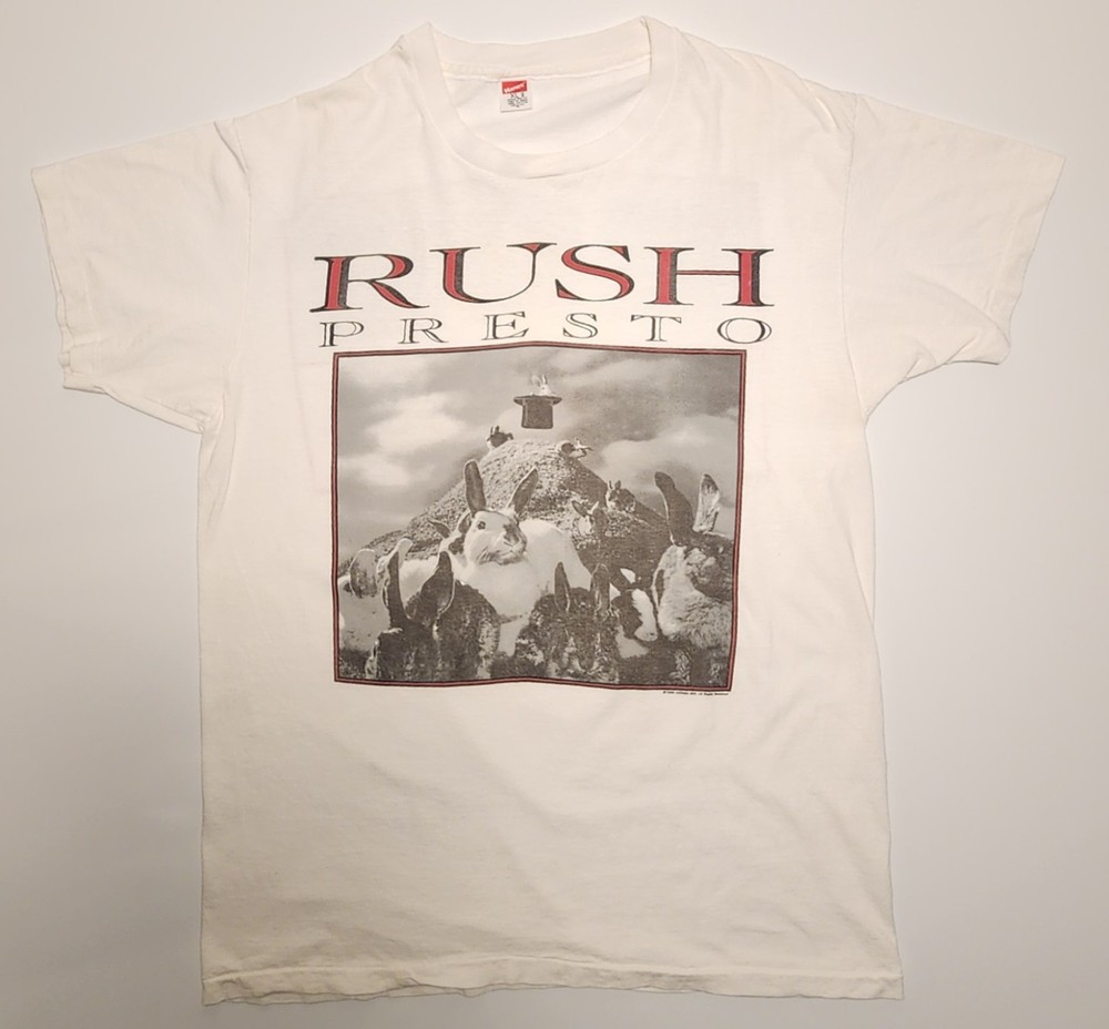 Vtg 1990 Rush Presto Tour Double Sided Concert T Shirt XL Good Cond As Pictured