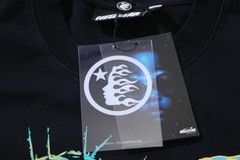 Men’s Hell Studios star Hip hop Angel Devil Singing tee washed T-shirt
