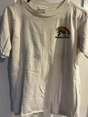 80s University Of Hawaii UH Sports Poly Tees Single Stitch I Support Rainbows 🌈