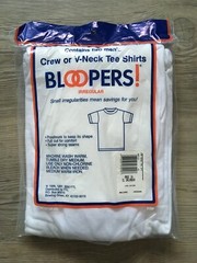 Vintage 1997 2-Pack Bloopers Fruit Of The Loom White Irregular T Shirts Men’s XL