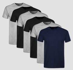 Men’s Crew Neck T Shirts S 34-36 Hanes 6 Pack Multicolor Wicking Cool Tagless