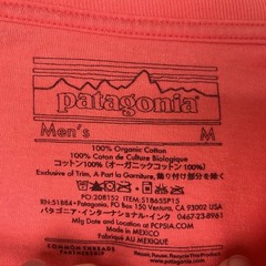 Patagonia P-6 Logo Coral 100% Organic Cotton S/S T-Shirt 51865 Men’s Size Medium