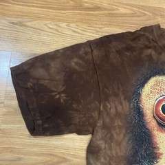 NWOT The Mountain Crazy Cymbal Monkey T Shirt Adult Size XL Tie Dye Brown