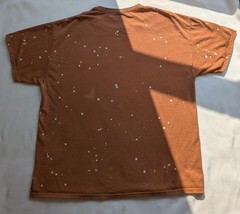 Guns N’ Roses T Shirt Skull Revolvers Orange Bleach Thrashed Tee Mens XL