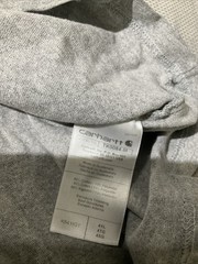 Carhartt Shirt Mens 4XL XXXXL Gray Loose Fit Henley Normcore Logo Tee Work Wear