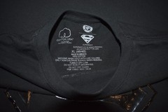 DC Superman Mens Black Logo On Black Shirt New XL