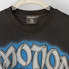 NEW 2026 Mixed Emotion Black “Spirit” Rhinestone High-Quality Men’s T-Shirt S-XL