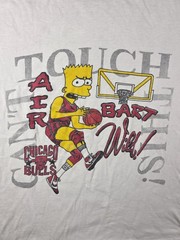 Vintage Bart Simpsons Chicago Bulls T-Shirt L Boxy Cant Touch This Air Bart