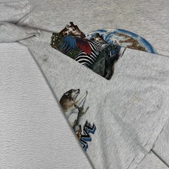 Vintage 1992 Habitat Double Sided Animal Shirt Mens XL Single Stitch Nature 90s