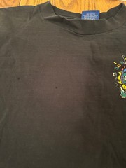 vtg 90s distressed single stitch Umbro soccer tshirt. made in use. xl