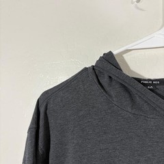 Public Rec Hoodie Shirt Mens Medium Gray Long Sleeve Lightweight Pullover Casual