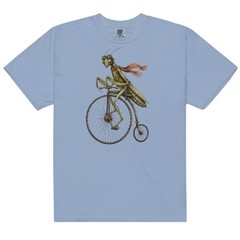Penny Farthing Praying Mantis T-Shirt Comfort Colors Premium Cotton Tee S-4XL