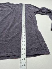 Vuori Rise Shirt Men’s L Gray Long Sleeve Tee Pima Cotton Pocket Crew Neck V1001