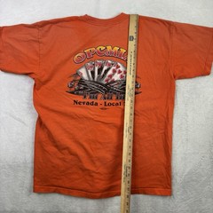 Bayside Union Local 797 OPCMIA Las Vegas Orange SS Graphic Shirt Men’s XL Faded
