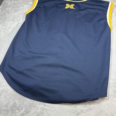 Vintage Colosseum Michigan Baseball Jersey Men XL Maize Blue Sleeveless Embroide