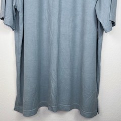 Vintage Linea Dome Men’s Shirt XL New Blue Short Sleeve Textured Casual Crew