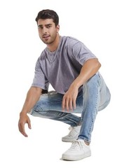 3 Pcs Men’s Oversized Heavy Cotton Summer T-Shirts Large Black + Gray + Coffee