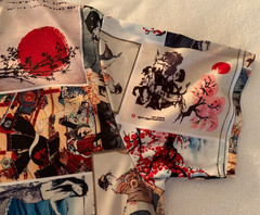 Fresh Prints Of Tokyo By Drill Clothing Co. Polyester Size: LARGE Japanese Print