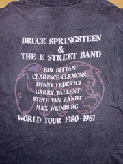 Vintage 1980 Bruce Springsteen E Street Band World Tour T Shirt Hanes USA L