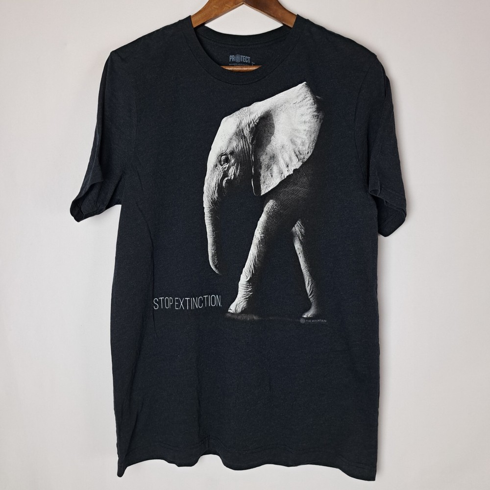 The Mountain T-Shirt Mens Large Protect Endangered Species Collection Elephant