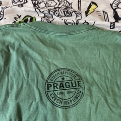 Pilsner Urquell Logo T-Shirt Men’s XL Tee Green 100% Cotton Czech Republic Beer