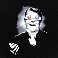 Ronald Reagan Shirt Adult Large Black Graphic Tee Tagless Cotton Republican
