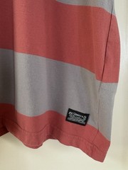Vintage Levi’s XXL T-Shirt Wide Striped Cotton Tee Brick Red & Gray Relaxed Fit