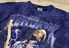Size XXL – Y2K Liquid Blue Jimi Hendrix Purple Haze T-Shirt