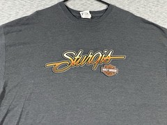Harley Davidson Sturgis South Dakota Shirt 3XL Dark Gray Waterfall Deer 2011