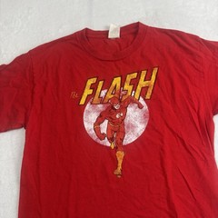 DC Comics The Flash Red Short Sleeve Graphic Shirt Men’s Medium