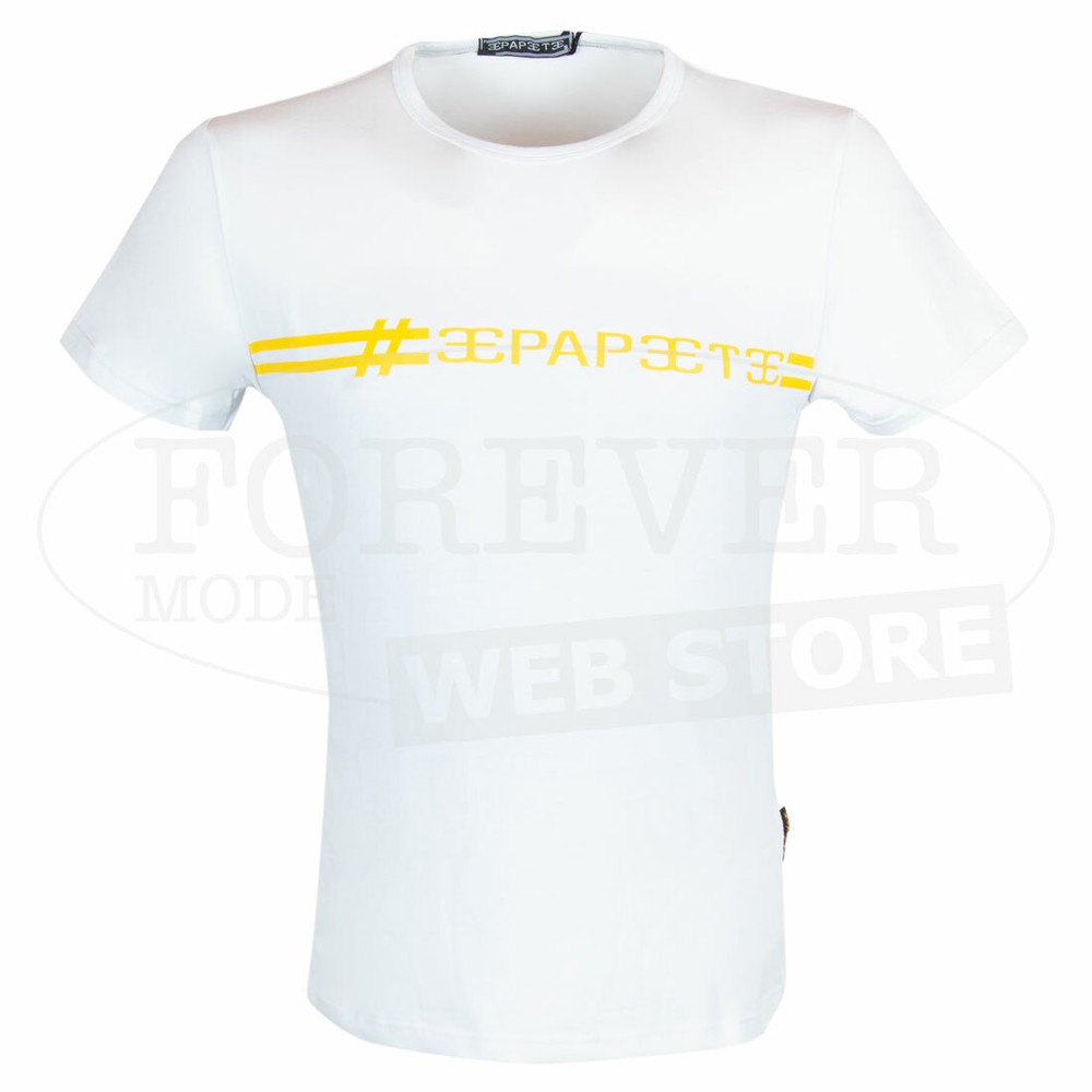 Men’s Papeete short Sleeve Turtleneck Printed Logo Fluo Art. PAP4666 B