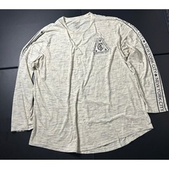 The Foundry Supply Co Cream Long Sleeve Shirt Mens 3XLT