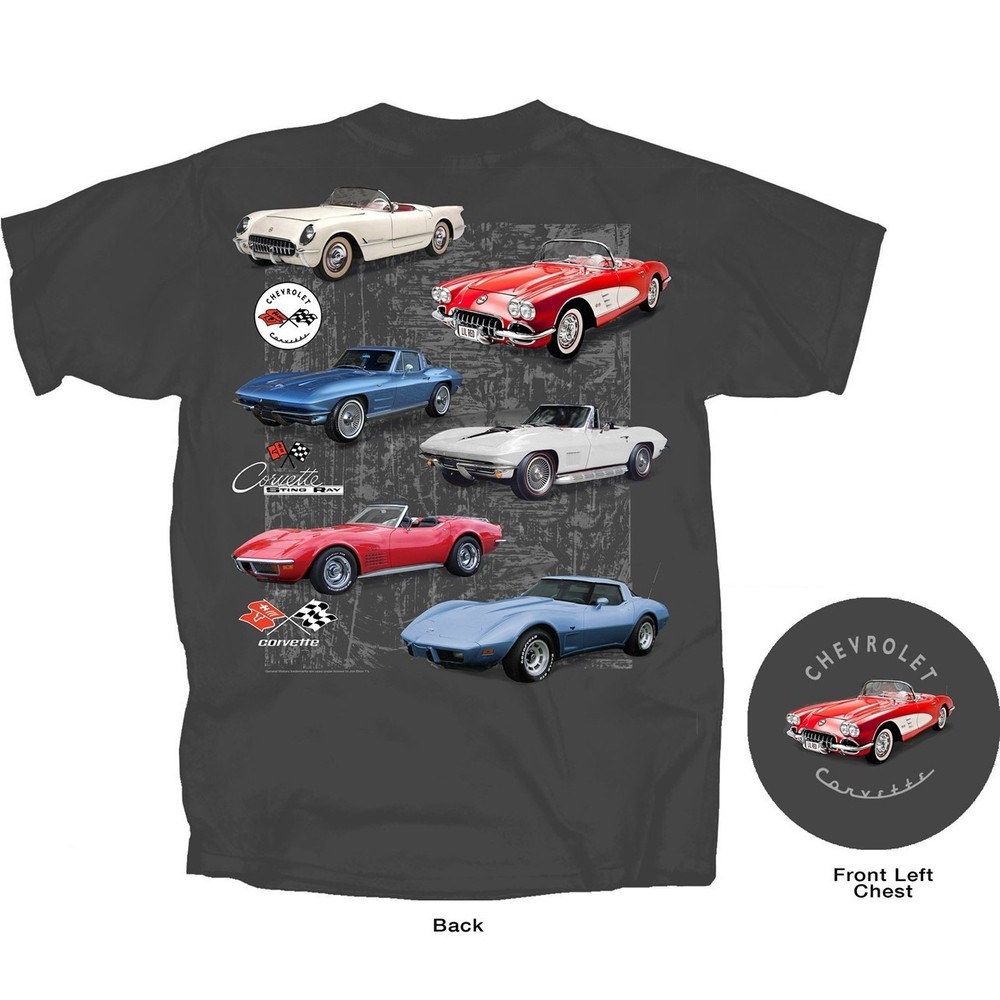 Joe Blow Ts Chevy Corvette RWB C1 C2 C3 Men’s Gray T-Shirt Stingray