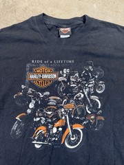 Harley Davidson 100% Cotton (Boston, MA) Black T-Shirt L