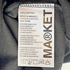 Chinatown Market T-Shirt Black Blank Tee Men’s M Single Stitch Cotton